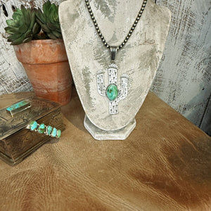 The Grande Saguaro Turquoise Pendant