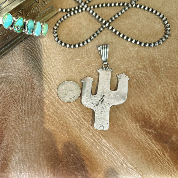 The Grande Saguaro Turquoise Pendant