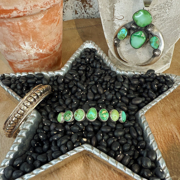 The Sonoran Turquoise Siete Cuff