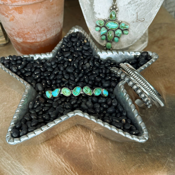 The Sonoran Turquoise Siete Cuff