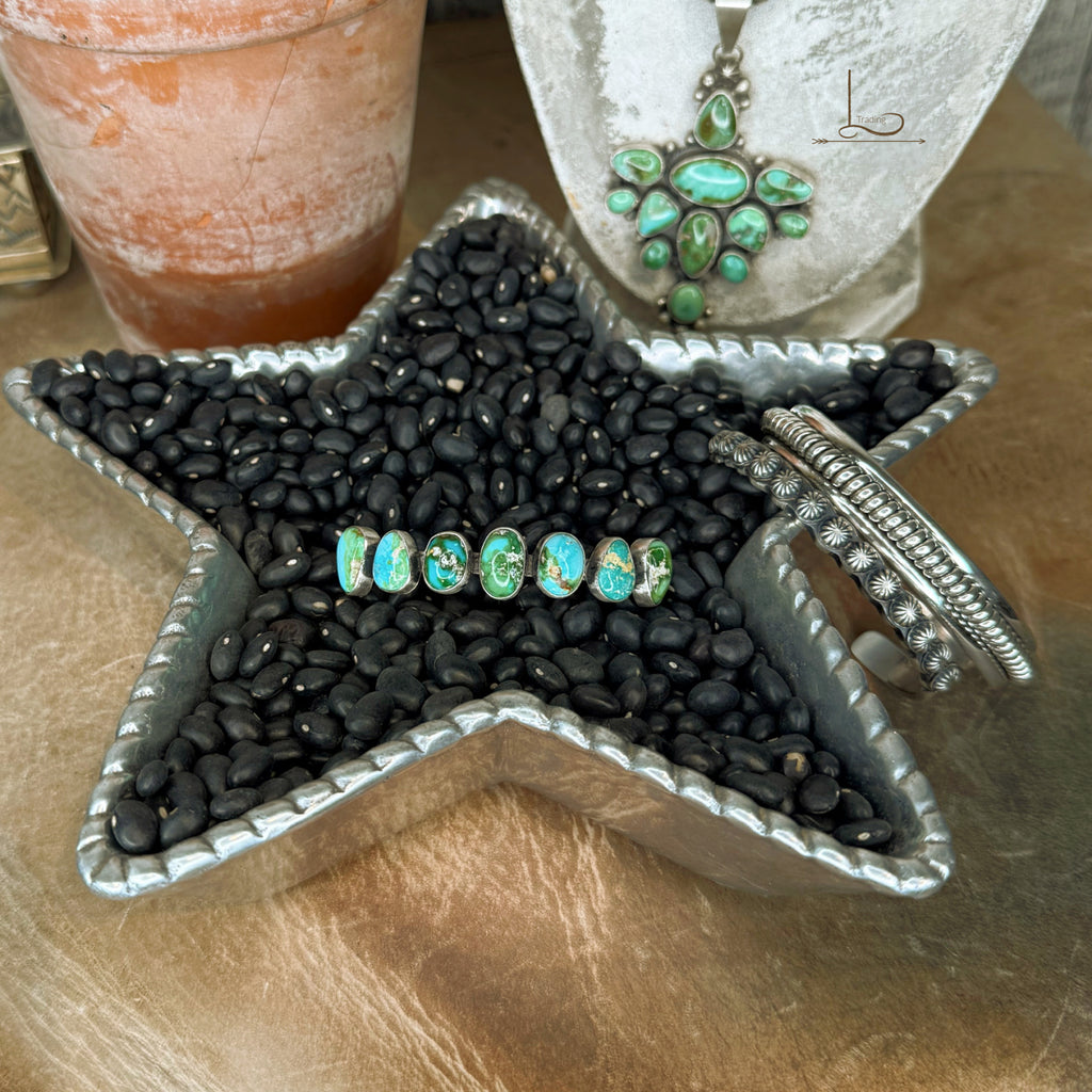 The Sonoran Turquoise Siete Cuff