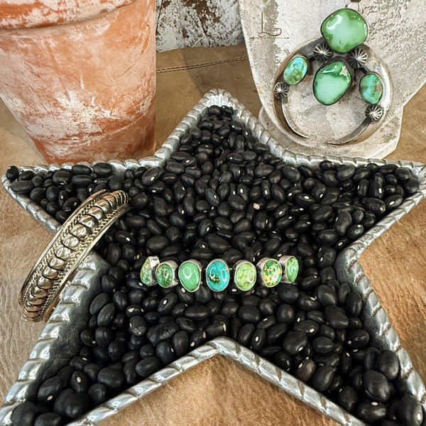 The Sonoran Turquoise Siete Cuff