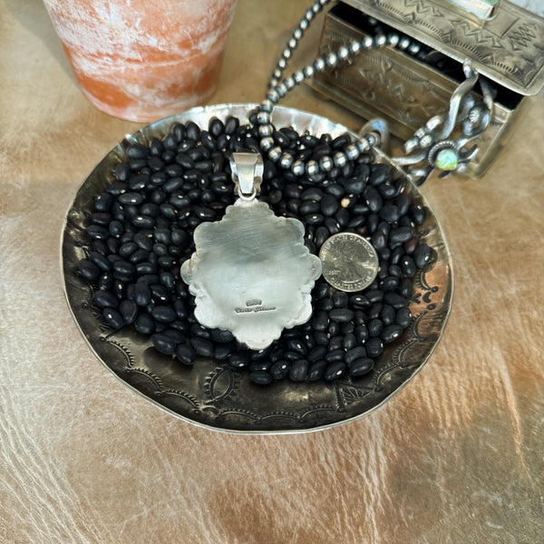 The Sonoran Turquoise Stamped Cluster Pendant