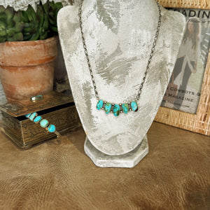 The Sonoran Turquoise Cinco Necklace