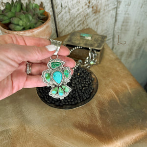 The Sonoran Turquoise Thunderbird Pendant
