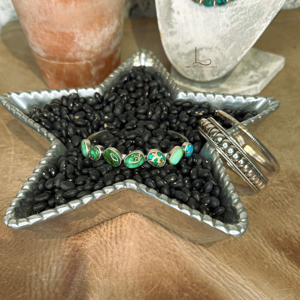 The Sonoran Turquoise Siete Cuff