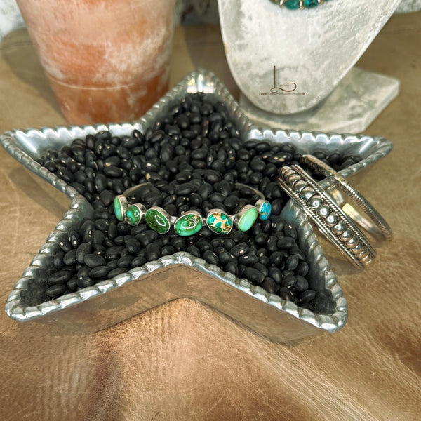 The Sonoran Turquoise Siete Cuff