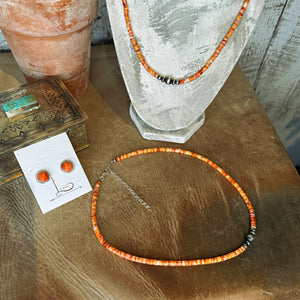 The Heishi Spiny & Sterling Silver Pearl Necklace