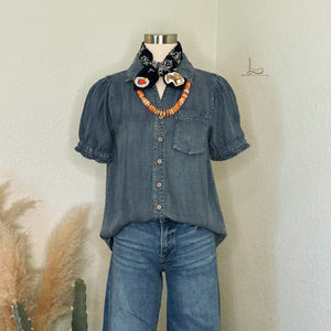 The Stevie Vintage Denim Top