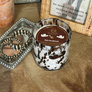 Into the Sunset Cowboy Candle