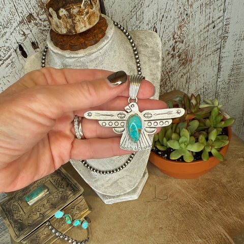 The Grande Sonoran Gold Thunderbird Pendant