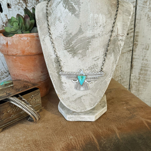 The Sterling & Turquoise Thunderbird Necklace