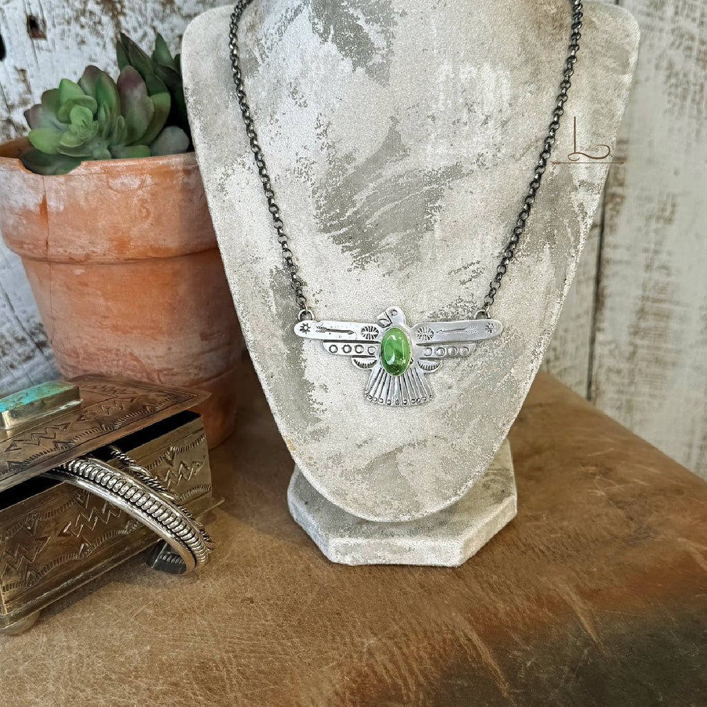 The Sterling & Turquoise Thunderbird Necklace