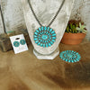 The Grande Azul Turquoise Cluster Pendant/Pin