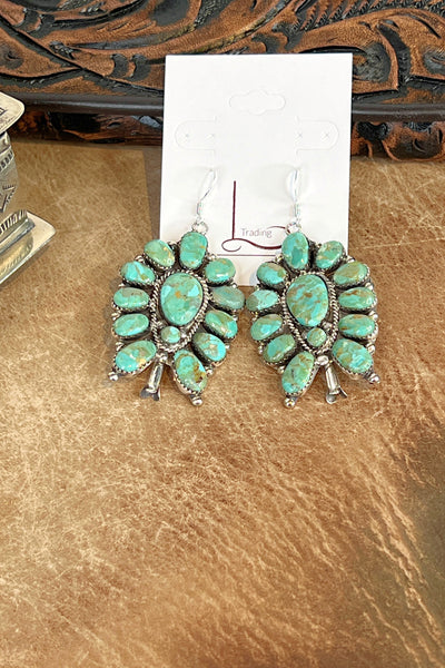 The Verde Turquoise Cluster Earrings