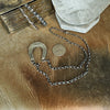 The Sterling & Turquoise Horseshoe Necklace