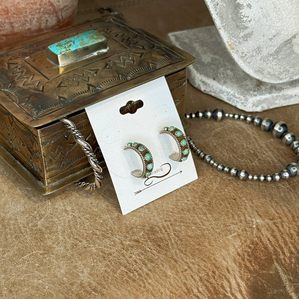 The Mini Turquoise Hoops