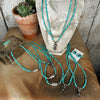 Turquoise & Sterling Silver Squash Blossom Necklace