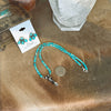 Turquoise & Sterling Silver Squash Blossom Necklace