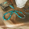 The Grande Kingman Turquoise & Sterling Silver Saucer Pearl Necklace