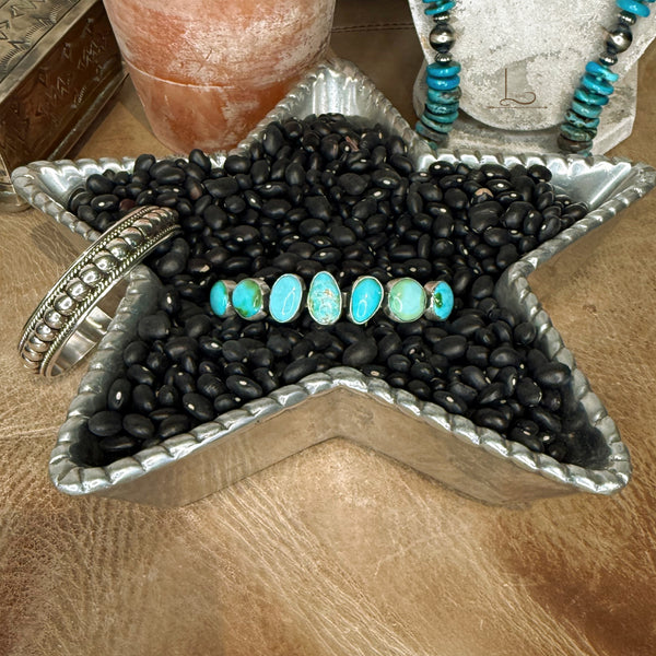 The Sonoran Turquoise Siete Cuff