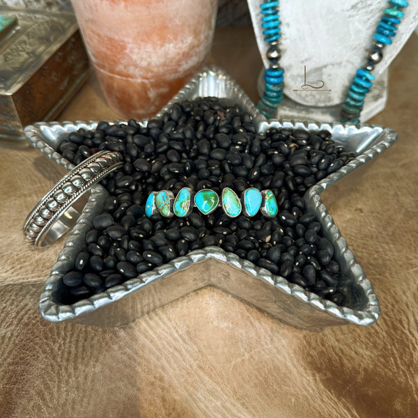 The Sonoran Turquoise Siete Cuff
