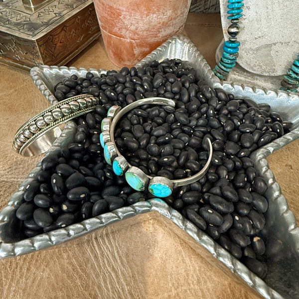 The Sonoran Turquoise Siete Cuff