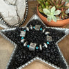 The Sterling & Turquoise Square Pearl Bracelet - Horse, Longhorn & Cactus