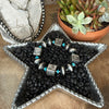 The Sterling & Turquoise Square Pearl Bracelet - Horse, Longhorn & Cactus