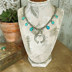 The Mini Sonoran Turquoise Squash Blossom Necklace