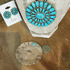 The Grande Azul Turquoise Cluster Pendant/Pin