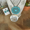 The Grande Azul Turquoise Cluster Pendant/Pin
