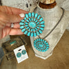The Grande Azul Turquoise Cluster Pendant/Pin