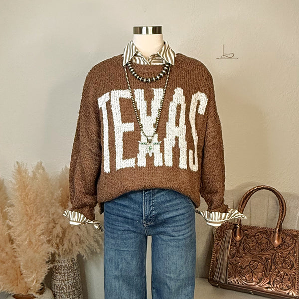 TEXAS Sweater in Mocha
