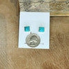 The Taos Turquoise Square Studs