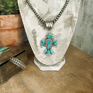 The Sonoran Turquoise Thunderbird Pendant