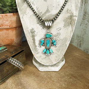 The Sonoran Turquoise Thunderbird Pendant