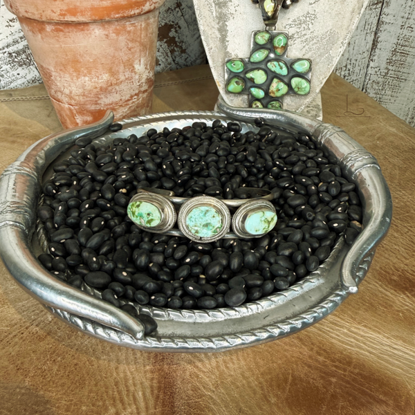 The Tres Sonoran Turquoise Verde Cuff