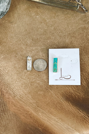 The Turquoise Mini Bar Earrings