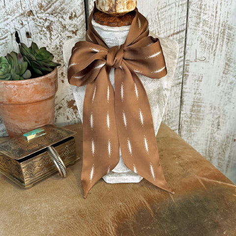 The Buckstitch Twilly in Carmel Brown