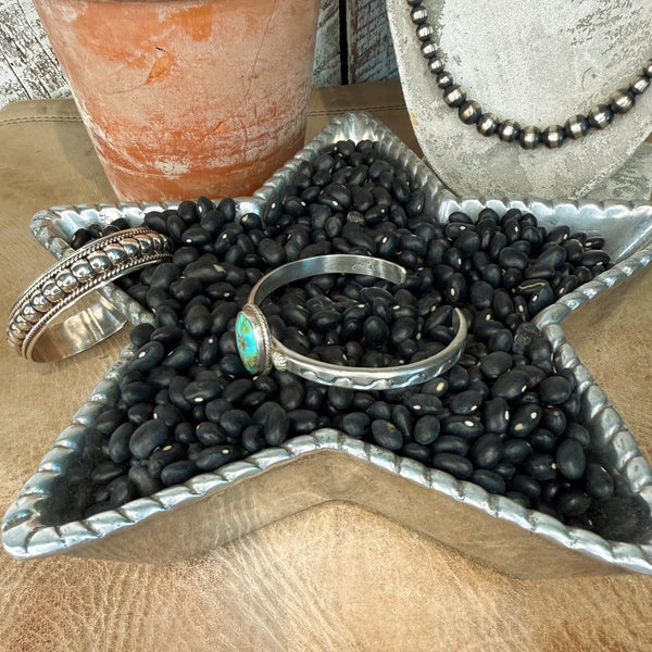 The Turquoise Teardrop Stacker Cuff