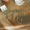 Verde Rondelle Turquoise & Sterling Silver Pearl Necklace
