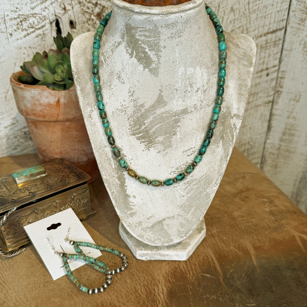 Verde Turquoise & Sterling Silver Necklace