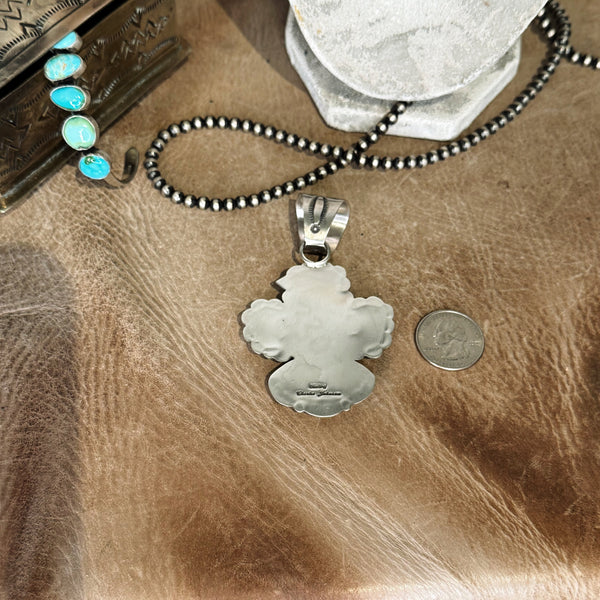 The Verde Sonoran Turquoise Thunderbird Pendant
