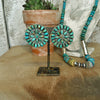 Grande Verde Turquoise Cluster Earrings