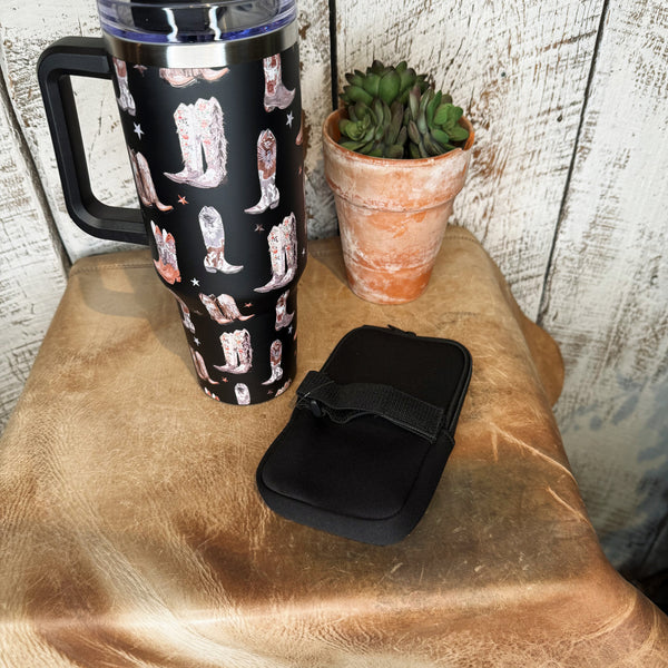 Black Cowgirl Boots~ Pouch