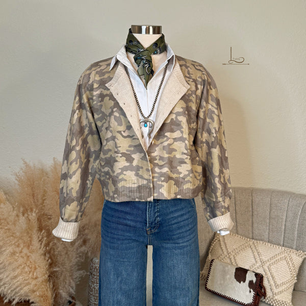 The Vintage Camo Cardigan