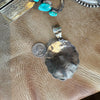 Grande Sterling Silver & Turquoise Heart Concho Pendant