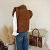 The Everett Puffer Vest in Mocha