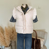 The Everett Puffer Vest in Cream